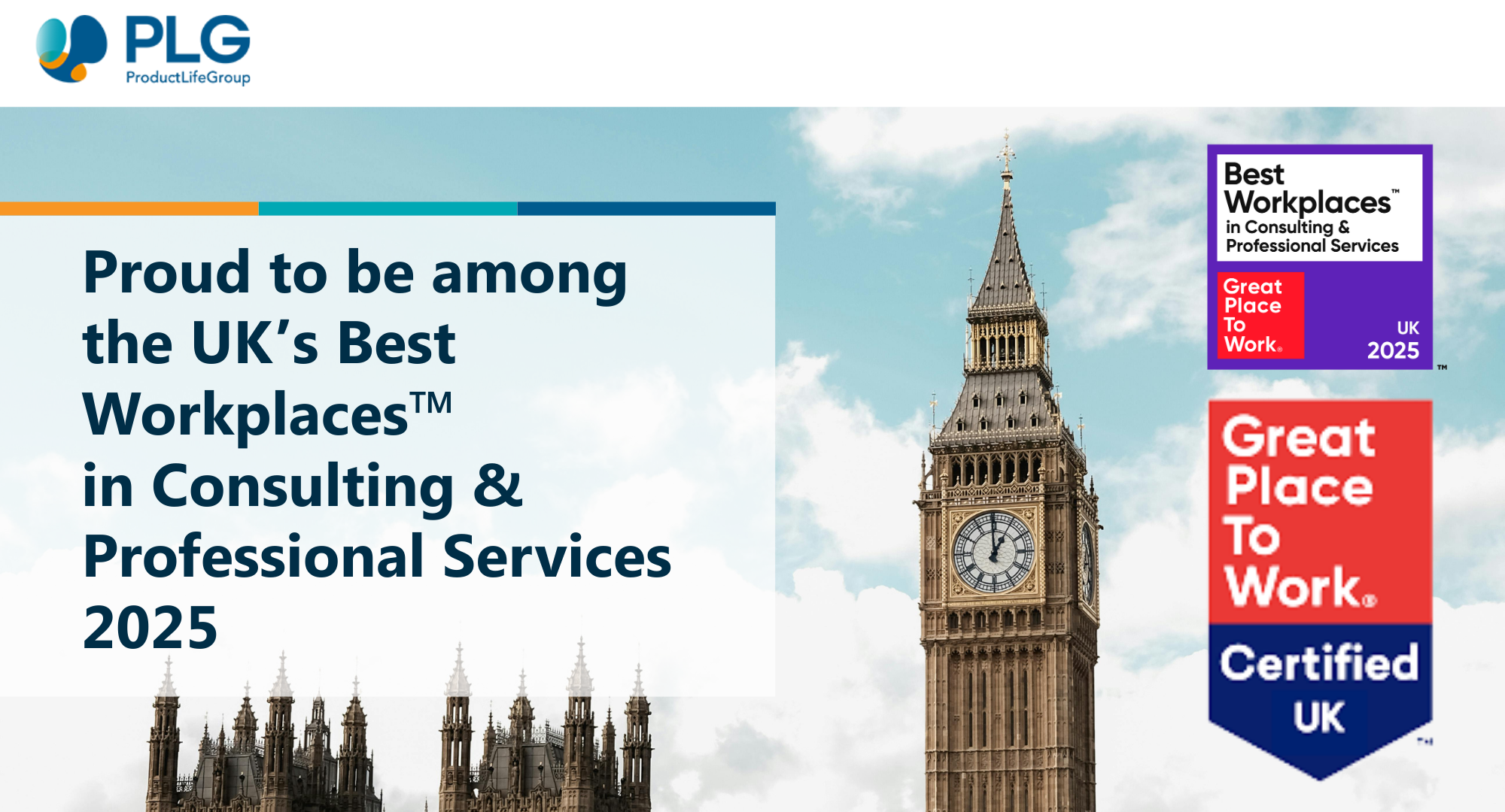 ProductLife Group UK Recognised Among the Best Workplaces™ in Consulting & Professional Services 2025